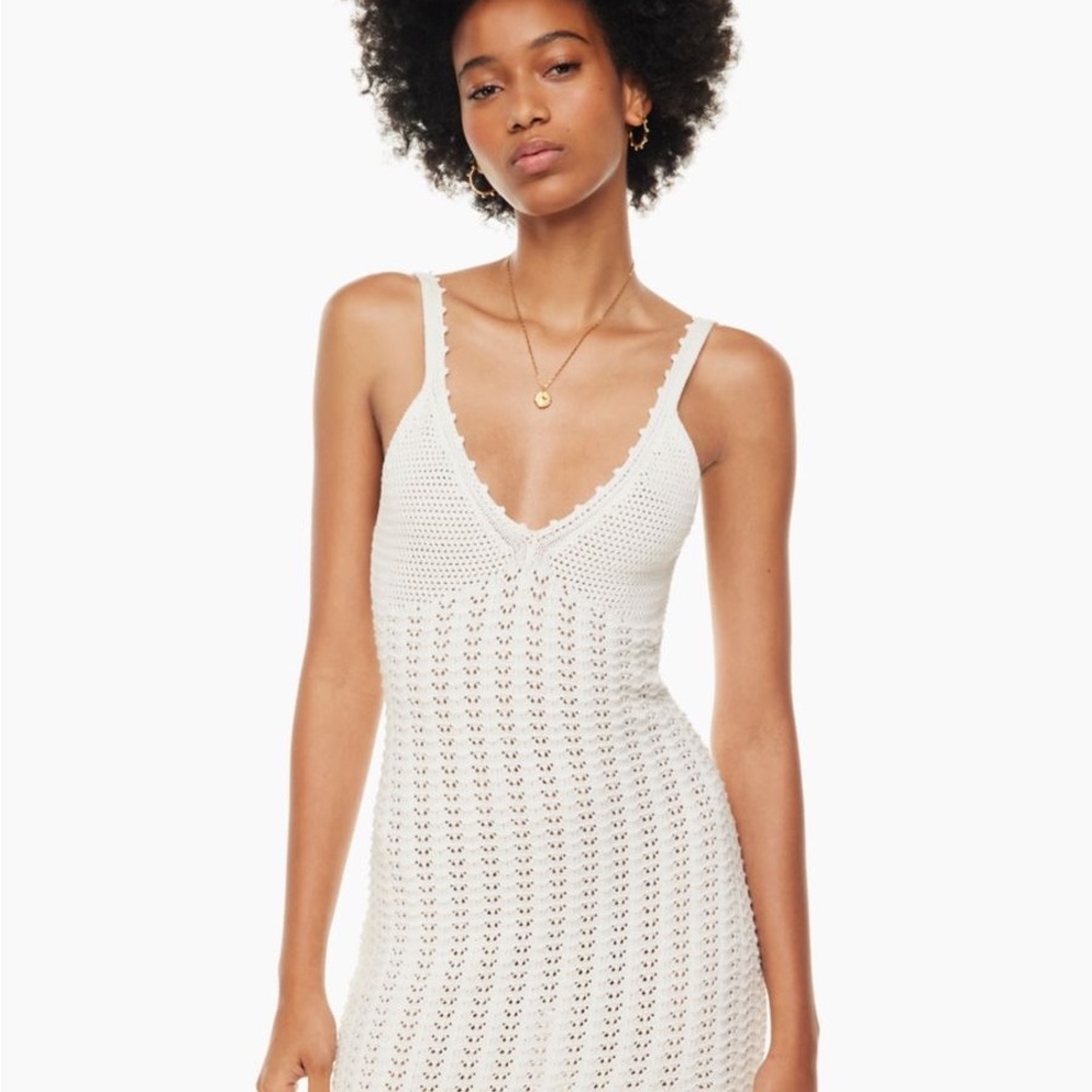 Aritzia - Wilfred - Evie Midi Dress - Oyster Huitre - Size Medium (M) - Picture 5 of 12